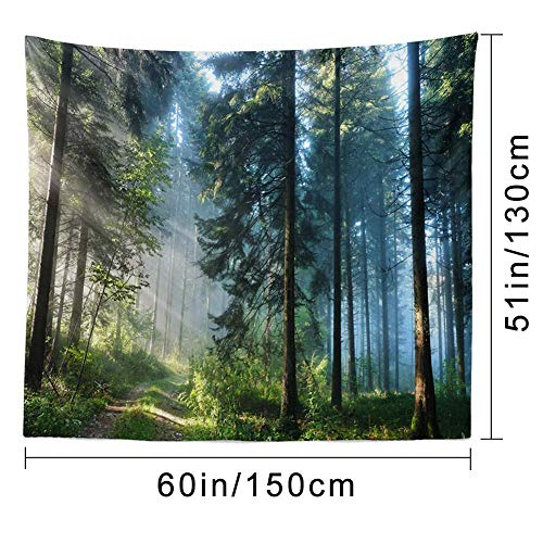 Forest Tapestry Home Decor Landscape Tapestry Living Room Bedroom Decoration Magic Curtain