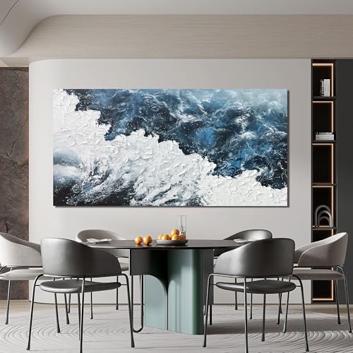 Abstract Wall Art Decor for Living Room Wave Artwork for Walls 24"x48"