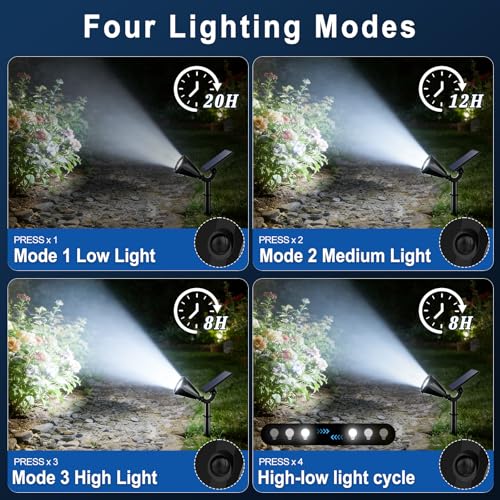 Solar Lights Outdoor Waterproof Flag Spotlights 10 Pack (10 Count)