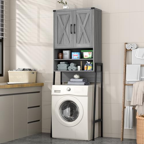 Metal Frame Over The Toilet Storage Cabinet