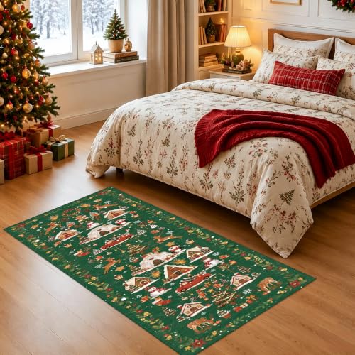 2x5 Christmas Runner Rug for Hallway
