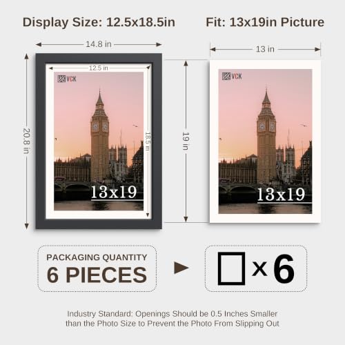 13x19 Picture Frame Set of 6