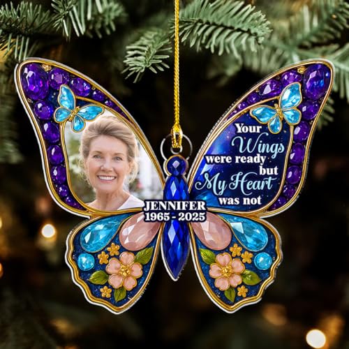 Personalized Memorial Ornament for Loss of Dad Mom