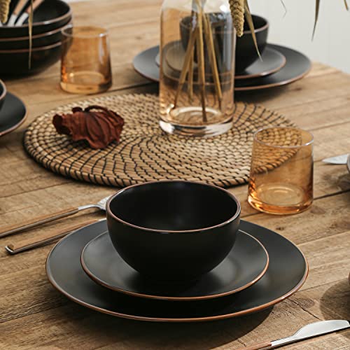 Brasa Stoneware 32 Piece Modern Dinnerware Set