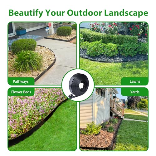 Landscape Edging Border 100 FT 2 Inch Tall with 180 Spikes