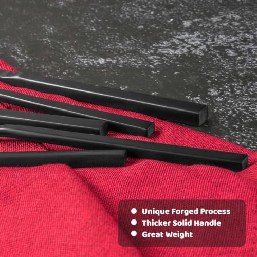 Cube 45 Piece Forged Stainless Steel Flatware Set Cutlery Set with Utensil (8 Count)