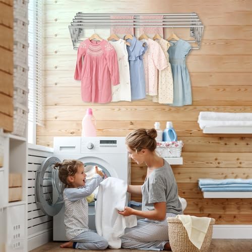 XL 31.5" Wall Clothes Drying Rack