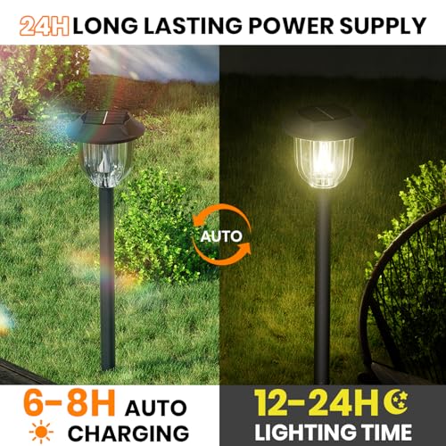 Solar Pathway Lights Long Battery Life (10 Count)