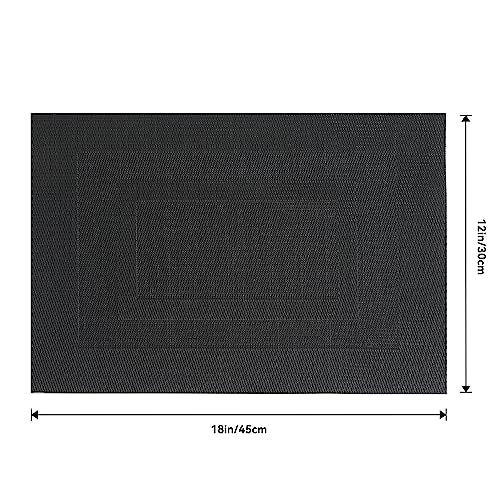 Black Frame Placemats Set of 12 (12 Count)