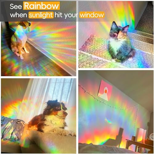 Rainbow Window Privacy Film Decorative (4107.3 sq inch sq inch)