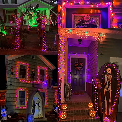 Orange & Purple Halloween String Lights