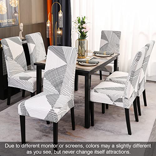 White Chair Covers for Dining Room Set of 6