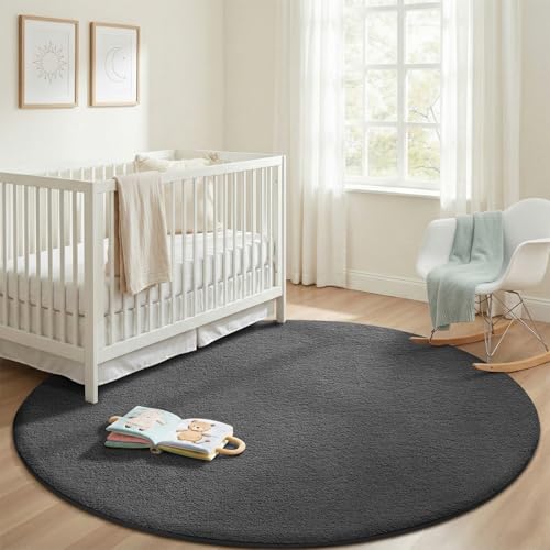4ft Round Rugs for Bedroom Living Room (12.25 Sq Ft)