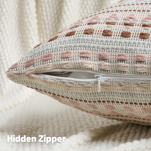 Pack of 2 Boho Throw Pillow Covers 18x18 Inch (2 Count)
