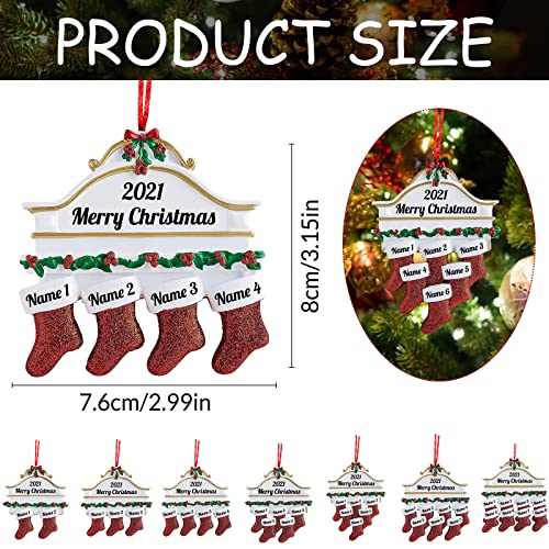 Personalized Christmas Ornaments Family of 2