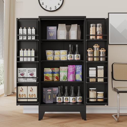 48" H Metal Kitchen Pantry Storage Cabinet