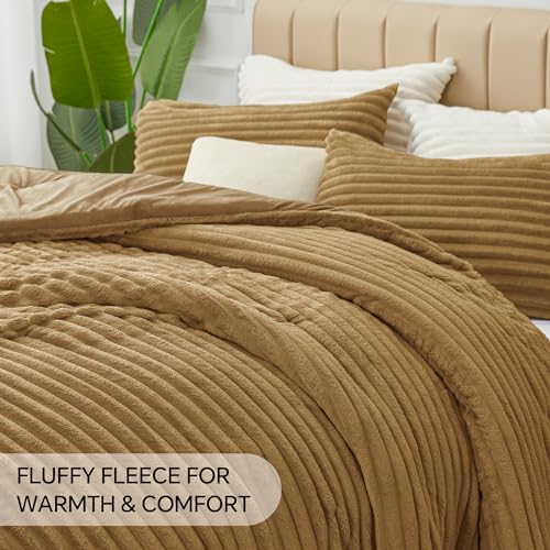 Fleece Queen Comforter Set