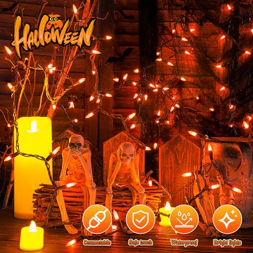 Orange Halloween Lights (50 Count)