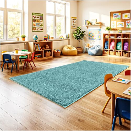 Soft & Colorful 7' x 9' Kids Classroom Area Rug