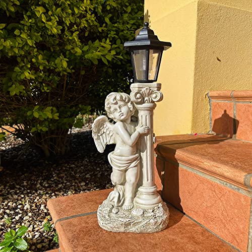 Angel Statue with Solar Lights