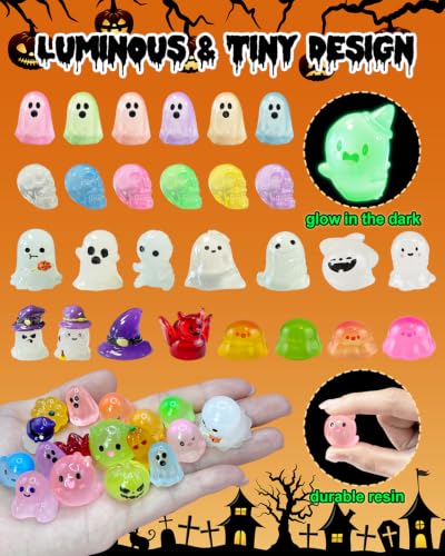 72Pcs Halloween Mini Resin Animals Figures (72 Count)
