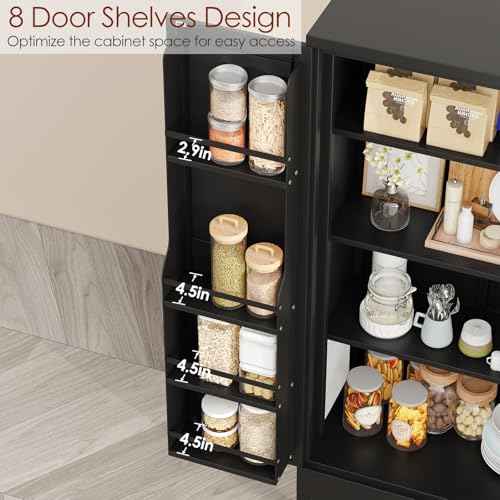 Metal Kitchen Pantry Storage Cabinet