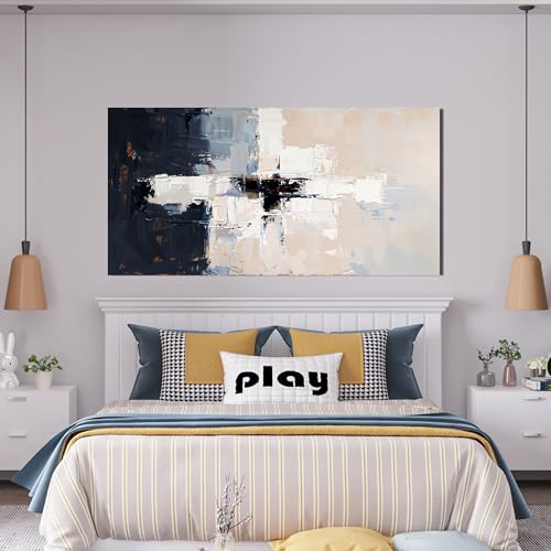 Abstract Black White Wall Art Decor Pictures for Living Room 20" X 40"