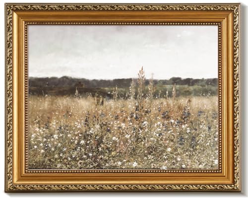 Vintage Gold Framed Wall Art for Home Decor