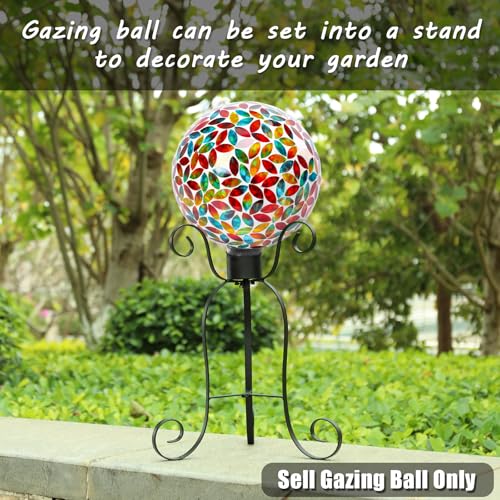 Gazing Balls 8" Glass Gazing Ball Sphere for Garden Outdoor Decor