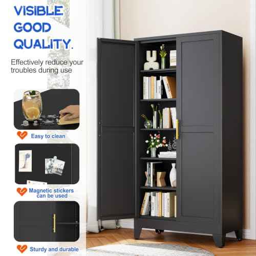 75.2" Tall Metal Storage Cabinet