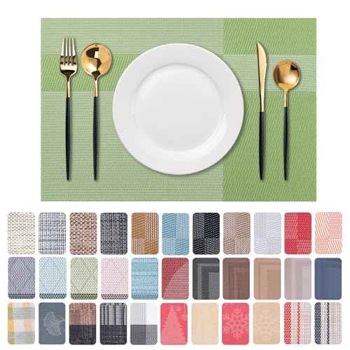 Placemats Set of 6 Washable Indoor (6 Count)