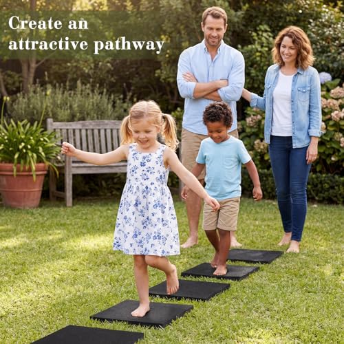 16 Pcs Rubber Stepping Stones Outdoor 12 x 12 Inch (16 Count)