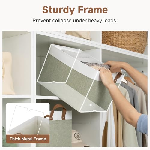 Fabric Storage Bins for Shelf (2 Count)
