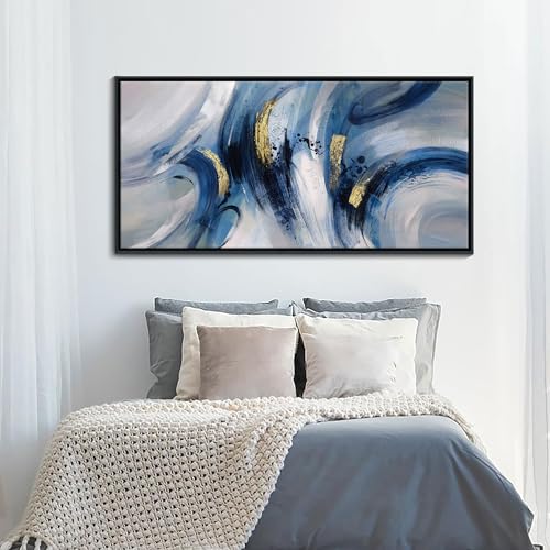 Abstract Line Art Framed Canvas
