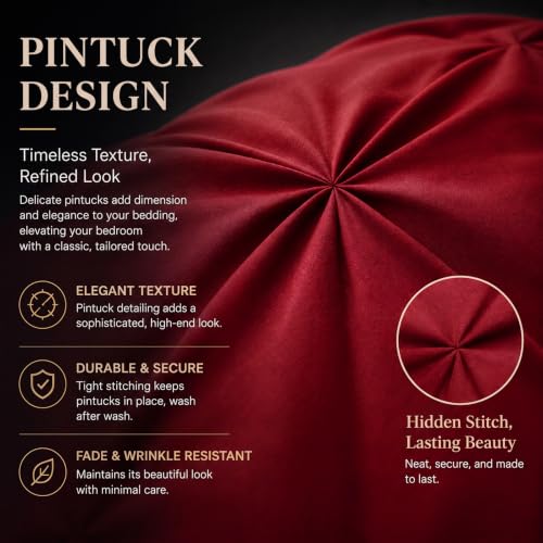 Queen Comforter Set Dark Red