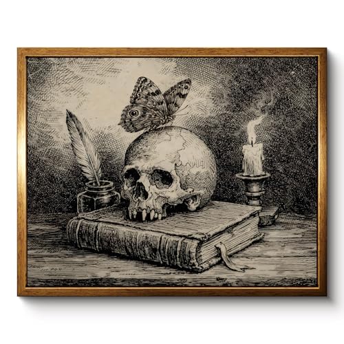 Halloween Wall Art Decor Gothic Skull Pictures
