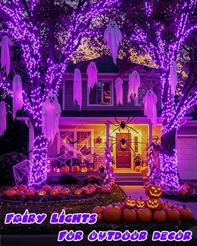 4 Pack 60 LED Fairy Lights Battery Operated with Timer 20FT Halloween Light