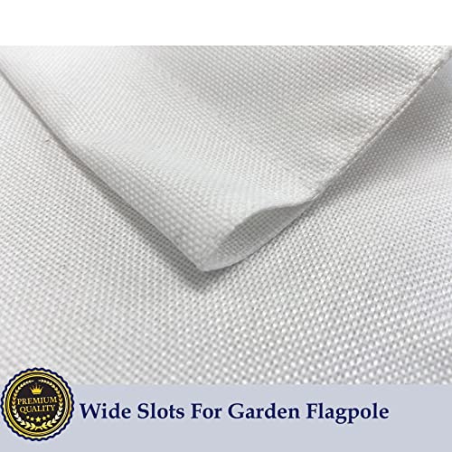 Sublimation Garden Flags Blank Garden Flag 12x18 Inch Double Side Custom Create Your Own Solid White Flag DIY Blanks Canvas Banner to Decorate