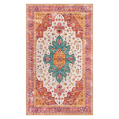 Ultra Thin Washable Vintage Area Rug