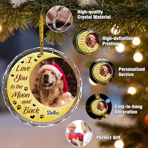 Personalized Dog Cat Ornaments Pet Photo Custom Ornaments