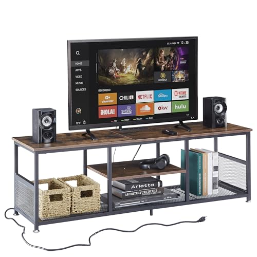 TV Stand with Power Outlets for Televisions up to 65Inch