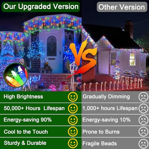 60FT 612 LED Outdoor Christmas Lights