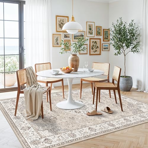 Washable 5x8 Living Room Area Rug (40 Sq Ft)