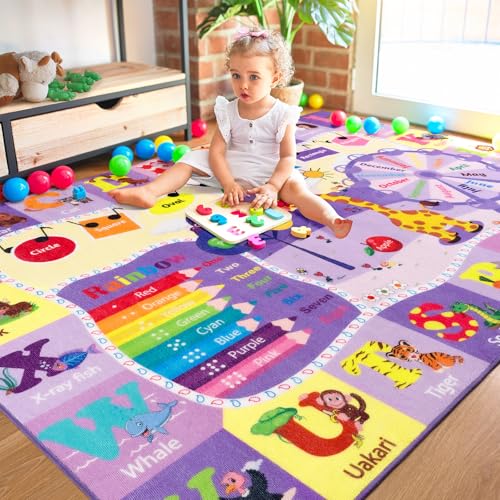 BENRON 3x5 Playroom Rug for Kids Washable