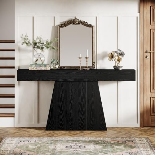 63" Black Console Table