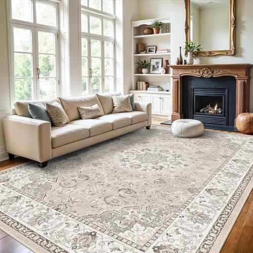 Washable Large 9x12 Area Rug (108 Count)