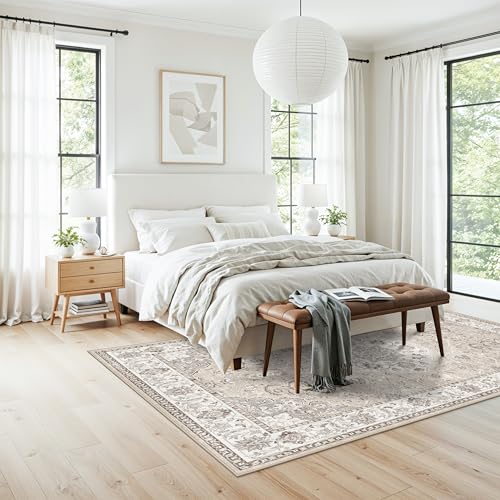 Washable 5x8 Living Room Area Rug (40 Sq Ft)