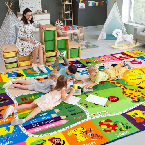 BENRON 9x12 Kids Rug for Playroom Classroom (108 Sq Ft)