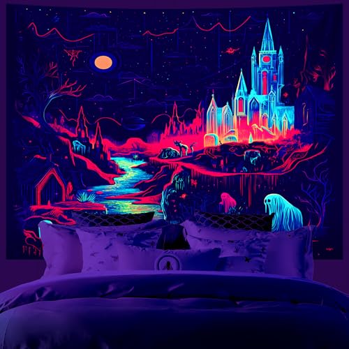 UV Reactive Halloween Tapestry