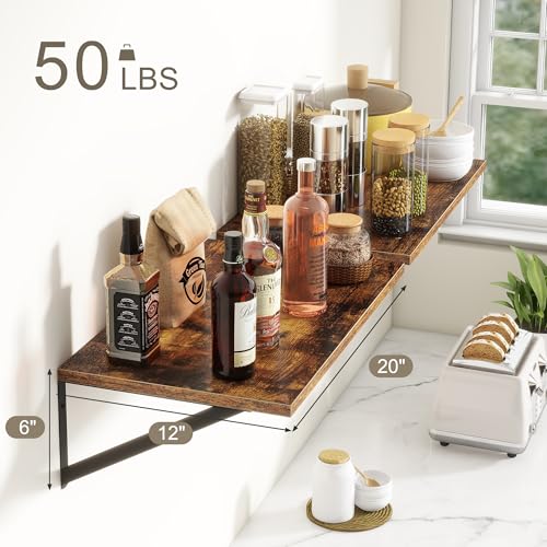 20 Inch Floating Shelves (2 Count)